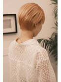 オレンジベージュ×ショート