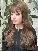 アディクシーカラーレイヤーカット韓国風オリーブグレージュ堺東