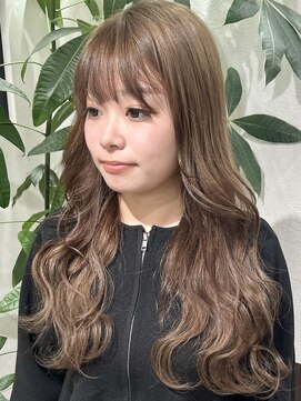 ベルヘアーデザイン 堺東(Belle hair Design) アディクシーカラーレイヤーカット韓国風オリーブグレージュ堺東