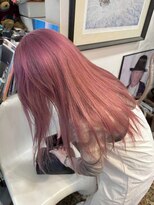 リブロ 三軒茶屋(LIBRO) チェリーブラウンバレイヤージュセミロングハイライト