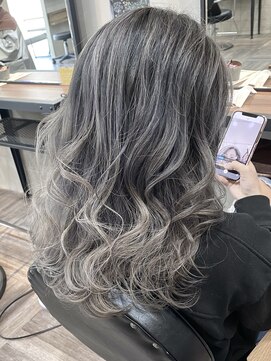 ベルヘアーデザイン 堺東(Belle hair Design) バレイヤージュイルミナカラー韓国風堺東20代30代40代外国人風