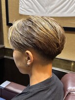 ヒロギンザバーバーショップ 大宮店(HIRO GINZA BARBER SHOP)&nbsp;メッシュセンターパートスキンフェード/大宮/メンズカット