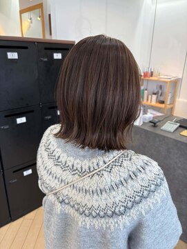 ユニ バイ マグ 長野店(Uni.by Mag) 20代30代ナチュラルくびれ外ハネボブ艶感結べるボブ