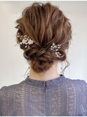 花田/ヘアセットヘアアレンジ結婚式ヘアシニヨン下北沢お呼ばれ