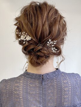 ラミエバイメルト 下北沢(lamie by melt) 花田/ヘアセットヘアアレンジ結婚式ヘアシニヨン下北沢お呼ばれ