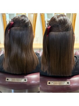 トムヘアーデザイン 楠葉店(TOM HAIR DESIGN) 艶髪/艶髪ストレート/髪質改善ストレート/縮毛矯正