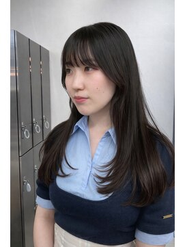 コース(co-th.) 地毛風カラー暗髪髪質改善水素カラー×小野ふゆり