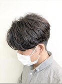 ニュアンスパーマ/センターパート/メンズパーマ/伏見桃山パーマ