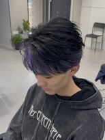 テンバイリップスヘアー(TEN by LIPPS hair)&nbsp;色落ちシルバーになるパープルインナーカラー