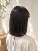 艶ストレートボブ｜ナチュラルダークカラー