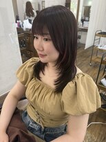 イタクラ 赤道店 (ITAKURA)&nbsp;ハッシュカット/顔まわりレイヤー/ピンクカラー/韓国ヘア