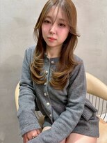 レーヴバイロンド 仙台(Reve by Lond) くびれレイヤー前髪カット韓国ヘア髪質改善ミルクベージュ仙台