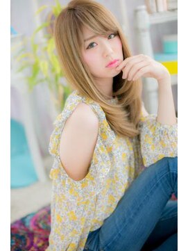 ミック ヘアアンドビューティー 大山店(miq  Hair&Beauty) ハイトーンカラーおフェログラデーションロングa1