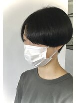 ヘアーコレクトニコ(hair collect nico)&nbsp;マッシュショート×ダークネイビー