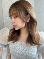 ロンド マーレ 天神大名店(Lond mare)&nbsp;大人可愛いガーリーチョコレートアッシュ韓国ハイレイヤーカット