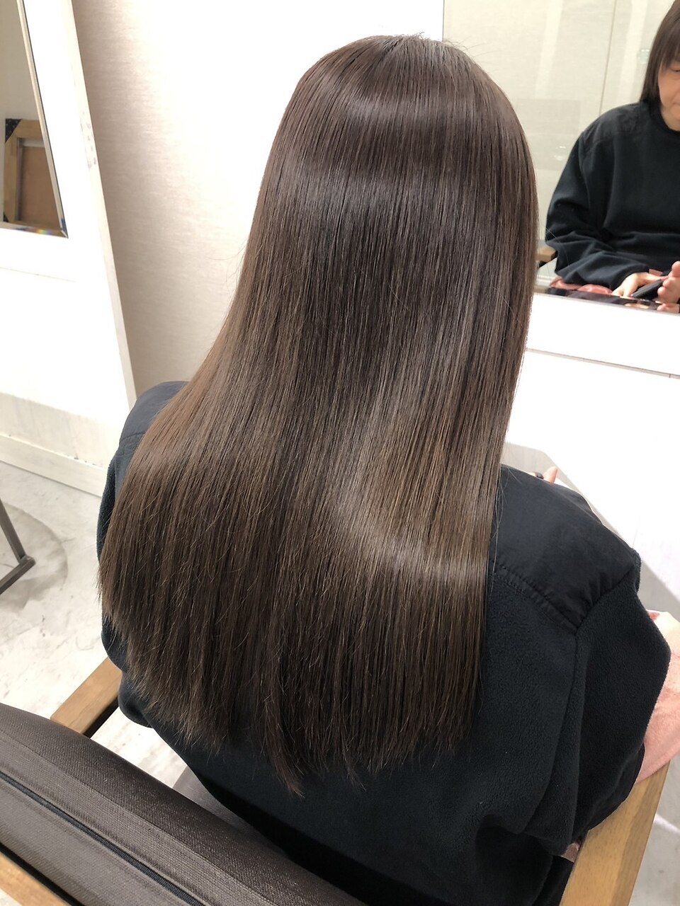 超高濃度水素ケアカラー×シルクストレート×炭酸泉×カット　\27500