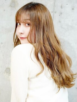 シー バイ ロンド 新宿(Sea by Lond) 韓国風前髪×シルキーベージュ【髪質改善/新宿/デザインカラー】