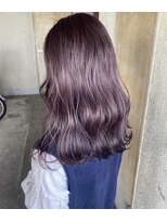 ガーデンヨコハマ(GARDEN YOKOHAMA) ラベンダーカラー　セミロング　ブリーチ　美髪　ニュアンス