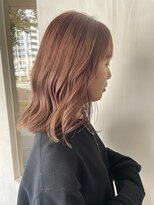 アールヘア ナチュラルアンドオーガニックサロン ミディアムロング【オーガニックピンクベージュ】