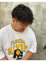 エトネ ヘアーサロン 仙台駅前(eTONe hair salon) 刈り上げマッシュ×波巻きスパイラルパーマ