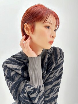 オーバーヘアー 倉敷店(over hair) 【La fith】小顔カット×ワインレッド