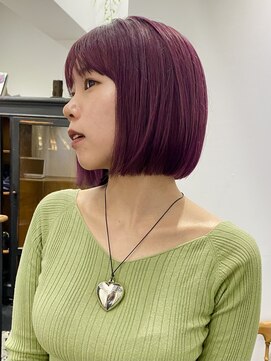トナリ(tonari) 丸くならないボブ×ピンクラベンダー