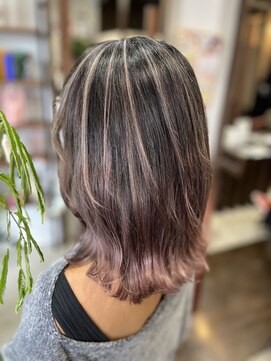 ハイパー(HYPER) バレイヤージュ風ハイライト