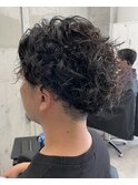 カット/メンズ/ツーブロック/パーマ/ツイストスパイラルパーマ