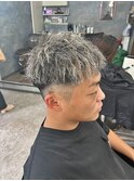 フェードハイライト+ダレるパーマ