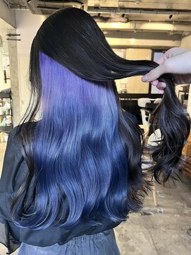 エインアンリー 明治神宮前(AIN.ANLY.) ◯アクセントカラーインナーカラーブルーアンブレカラー大人女子