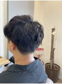 刈り上げマッシュパーマ