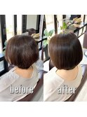 簡単スタイリング♪艶髪ヘアー♪くせ毛が収まる