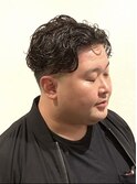 メンズパーマ ナチュラル スキンフェード 刈り上げ