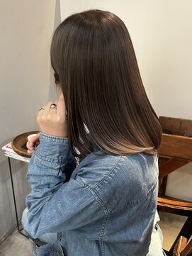 カット アトリエ ルームスリー(cut atelier room3) スモーキーベージュ（ブリーチカラー）