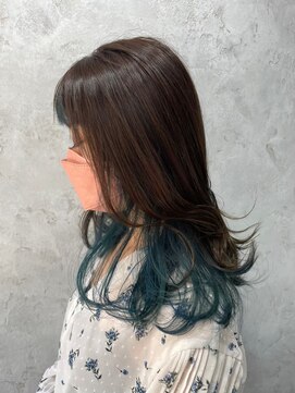 アヤメ 巣鴨店(ayame) (ayame巣鴨)インナーカラー_セミロング_tokio_巣鴨8