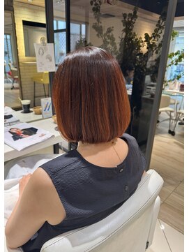 ゼンコー キチジョウジ シェール(ZENKO KICHIJOJI chere) オレンジカラー/ボブ/吉祥寺