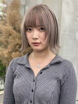 ギークス(GEEKS)&nbsp;【GEEKS渋谷】ミルクティーベージュ/小顔/レイヤーボブ/秋カラー