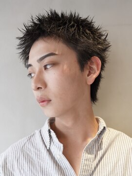 ニコ トウキョウ ロジック(nico TOKYO Logic) 刈り上げアップバングスパイキーショートパーマスパイラルパーマ