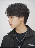メンズ/コンマバング/ニュアンスパーマ