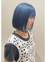 ヴィンスジオ 岐阜駅南(vince gio)&nbsp;ブリーチカラー/ハイトーンボブ/ボブ/艶髪