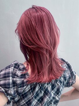 シオン(shion) 韓国ヘアロングダブルカラー顔周りレイヤー_ba570621