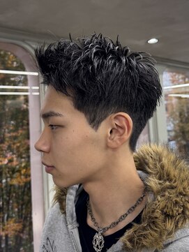 ニコ トウキョウ ロジック(nico TOKYO Logic) 刈り上げアップバングスパイキーショートパーマスパイラルパーマ