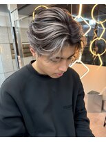 ラ キング(LA KING)&nbsp;MEN’S HAIR/サーフカール/刈り上げセンターパート/名古屋栄