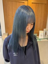 テトラ バイ ネオリーブ 横浜西口店(tetra by neolive)&nbsp;ハイトーン　アイスブルー　ケアブリーチ　ロング　横浜★