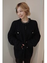 チザン(TIZAN)&nbsp;ふんわりミルクティベージュ × ゆるふわボブ＊