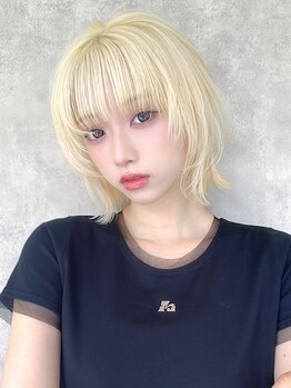 La fith hair link 瓢箪山店【ラフィス ヘアー リンク】【8月29日OPEN(予定)】の写真/ケアブリーチで髪のダメージを抑えながら理想の髪色へ!透明感あふれるスタイルを提案します♪