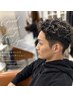 【朝のセットも楽◎】メンズカット+似合わせパーマ ¥11000
