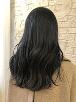 プライズ 池袋店(prize)&nbsp;大人可愛いスタイルブルーブラック韓国風ダブルバング5044