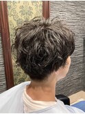 ナチュラルスパイラルパーマ＜理容室＞＜赤坂＞＜ヒロ銀座＞