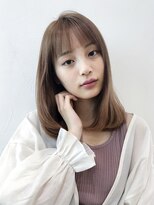 アイティー バイ アルバム 中野店(IT by ALBUM)&nbsp;ミルクティーベージュミディアムヘア_カーキグレージュ_68001